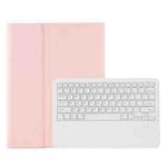 A800B Candy Color Detachable Bluetooth Keyboard Case with Pen Slot for Samsung Galaxy Tab S8+  / S7+ / S7 FE(Pink)