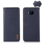 For Nokia C20 Plus KHAZNEH Nappa Top Layer Cowhide Leather Phone Case(Blue)