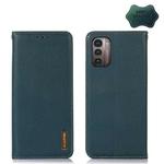 For Nokia G11 / G21 4G KHAZNEH Nappa Top Layer Cowhide Leather Phone Case(Green)