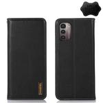 For Nokia G11 / G21 4G KHAZNEH Nappa Top Layer Cowhide Leather Phone Case(Black)