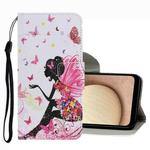 For Samsung Galaxy A03s Coloured Drawing Pattern Leather Phone Case(Dancing Girl)