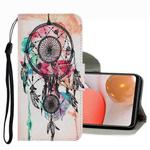 For Samsung Galaxy A42 5G Coloured Drawing Pattern Leather Phone Case(Wind Chimes)