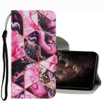 For Xiaomi Redmi 10 Coloured Drawing Pattern Leather Phone Case(Purple Marble)