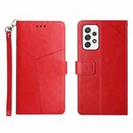 For Samsung Galaxy A33 5G Y Stitching Horizontal Flip Leather Phone Case(Red)