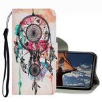 For iPhone 13 Pro Coloured Drawing Pattern Leather Phone Case (Wind Chimes)