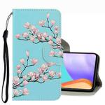 For Samsung Galaxy A33 5G 3D Colored Drawing Leather Phone Case(Magnolia)