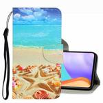 For Samsung Galaxy A33 5G 3D Colored Drawing Leather Phone Case(Pentagram)