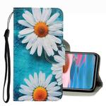 For Xiaomi Redmi Note 10 4G 3D Colored Drawing Leather Phone Case(Chrysanthemum)
