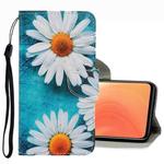 For Xiaomi Mi 10T / 10T Pro 3D Colored Drawing Leather Phone Case(Chrysanthemum)