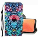 For Xiaomi Mi 10T / 10T Pro 3D Colored Drawing Leather Phone Case(Mandala)