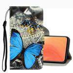 For Xiaomi Mi 10T / 10T Pro 3D Colored Drawing Leather Phone Case(A Butterfly)
