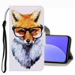 For Xiaomi Mi 10T Lite 3D Colored Drawing Leather Phone Case(Fox)