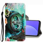 For Xiaomi Mi 10T Lite 3D Colored Drawing Leather Phone Case(Green Eyes)