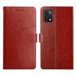 For UMIDIGI A11 Y Stitching Horizontal Flip Leather Phone Case(Brown)