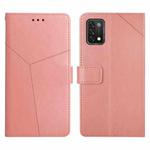 For UMIDIGI A11 Y Stitching Horizontal Flip Leather Phone Case(Rose Gold)