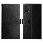 For UMIDIGI Power 5 Y Stitching Horizontal Flip Leather Phone Case(Black)