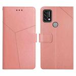 For UMIDIGI A7 Pro Y Stitching Horizontal Flip Leather Phone Case(Rose Gold)
