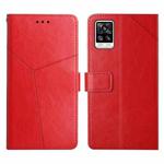 For vivo S7 / V20 Pro Y Stitching Horizontal Flip Leather Phone Case(Red)