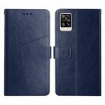 For vivo S7 / V20 Pro Y Stitching Horizontal Flip Leather Phone Case(Blue)
