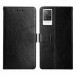 For vivo S9 Y Stitching Horizontal Flip Leather Phone Case(Black)