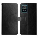 For vivo S10 / S10 Pro Y Stitching Horizontal Flip Leather Phone Case(Black)