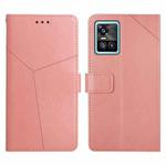 For vivo S10 / S10 Pro Y Stitching Horizontal Flip Leather Phone Case(Rose Gold)