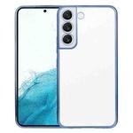 For Samsung Galaxy S22 5G SULADA Electroplating Shockproof Ultra-thin TPU Phone Case(Blue)