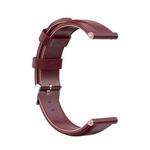 For Huawei B3 Oil Wax Leather Watch Band(Crimson)