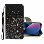 For iPhone 13 mini Colored Drawing Pattern Flip Leather Case (Five-pointed Star)