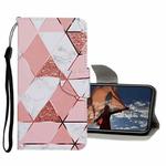 For iPhone 13 Pro Colored Drawing Pattern Flip Leather Case (Marble)