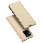 For Xiaomi Redmi 10A DUX DUCIS Skin Pro Series PU + TPU Leather Phone Case(Gold)