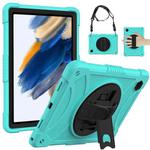 For Samsung Galaxy Tab A8 10.5 2021 Rotary Grab Silicone + PC Tablet Case(Mint Green)