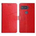 For Asus Smartphone for Snapdragon Insiders Y Stitching Horizontal Flip Leather Phone Case(Red)