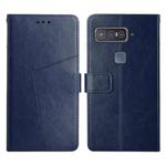 For Asus Smartphone for Snapdragon Insiders Y Stitching Horizontal Flip Leather Phone Case(Blue)