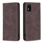 For ZTE Blade  A31 Magnetic RFID Blocking Anti-Theft Leather Phone Case(Brown)