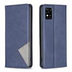 For ZTE Blade  A31 Prismatic Invisible Magnetic Leather Phone Case(Blue)