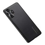 For Xiaomi Redmi K50 Gaming Folding Holder Plain Leather Phone Case(Black)