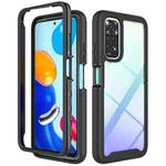 For Xiaomi Redmi Note 11 Global / Note 11S Starry Sky Solid Color Series PC + TPU Phone Case(Black)