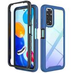 For Xiaomi Redmi Note 11 Global / Note 11S Starry Sky Solid Color Series PC + TPU Phone Case(Dark Blue)