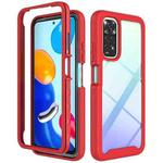 For Xiaomi Redmi Note 11 Global / Note 11S Starry Sky Solid Color Series PC + TPU Phone Case(Red)