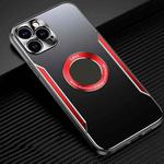 For iPhone 11 Pro Aluminum Alloy + TPU Phone Case (Black Red)