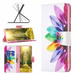 For Infinix Hot 11s/Hot 11T Colored Drawing Pattern Leather Phone Case(Sun Flower)