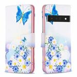 For Google Pixel 7 Pro 5G Colored Drawing Pattern Leather Phone Case(Butterfly Love)