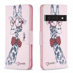 For Google Pixel 7 Pro 5G Colored Drawing Pattern Leather Phone Case(Deer)