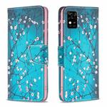 For ZTE Blade  A31 Colored Drawing Pattern Leather Phone Case(Plum Blossom)