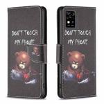 For ZTE Blade  A31 Colored Drawing Pattern Leather Phone Case(Bear)