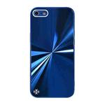 For iPhone SE 2022 / SE 2020 / 8 / 7 CD Texture TPU + Tempered Glass Phone Case(Blue)