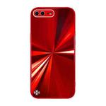 CD Texture TPU + Tempered Glass Phone Case For iPhone 8 Plus / 7 Plus(Red)