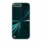 CD Texture TPU + Tempered Glass Phone Case For iPhone 8 Plus / 7 Plus(Green)