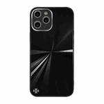 For iPhone 11 Pro CD Texture TPU + Tempered Glass Phone Case (Black)